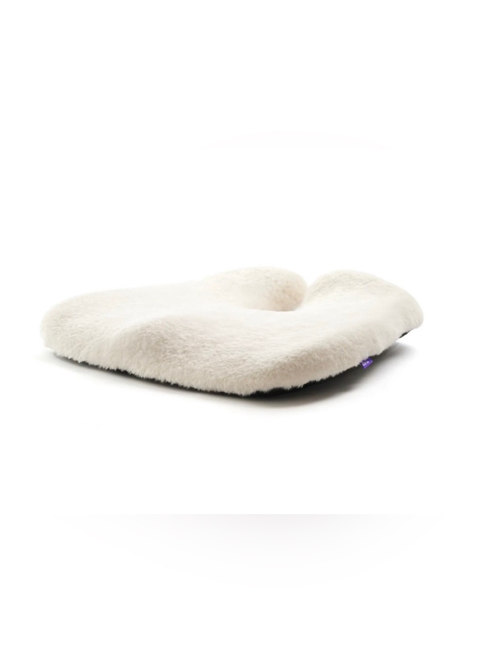 Cushion Lab Cloud Cradle Pressure Relief Seat Cushion for Long Sitting Fur Ivory